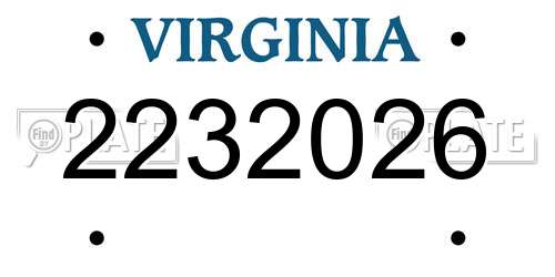2232026 Virginia License Plate
