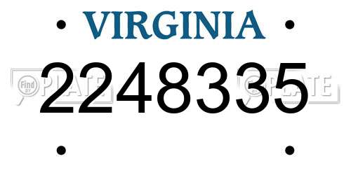 2248335 Virginia License Plate