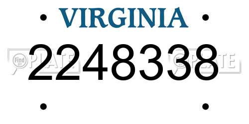 2248338 Virginia License Plate