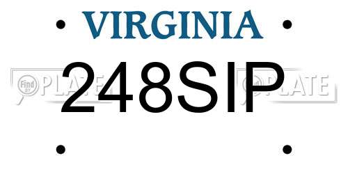 248SIP Virginia License Plate
