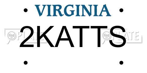2KATTS Virginia License Plate