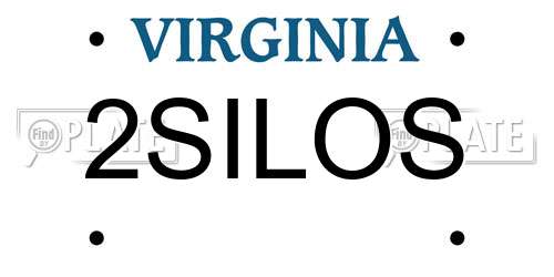 2SILOS Virginia License Plate