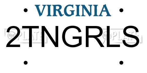 2TNGRLS Virginia License Plate