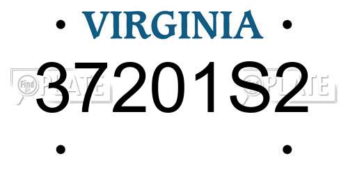 37201S2 Virginia License Plate