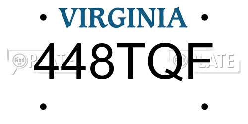 448TQF Virginia License Plate