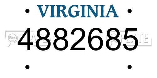 4882685 Virginia License Plate