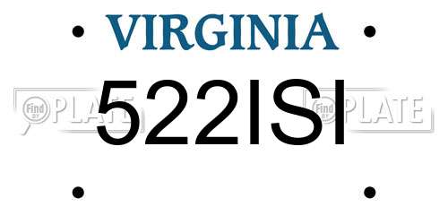 522ISI Virginia License Plate