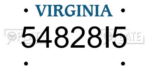 54828I5 Virginia License Plate