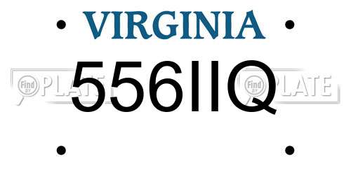 556IIQ Virginia License Plate
