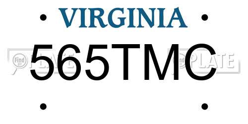 565TMC Virginia License Plate