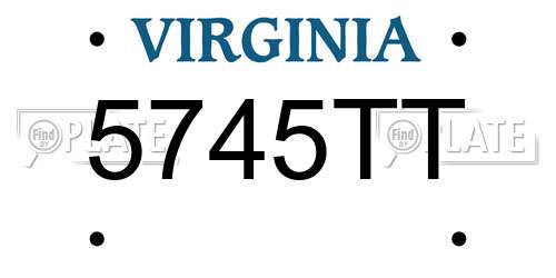 5745TT Virginia License Plate