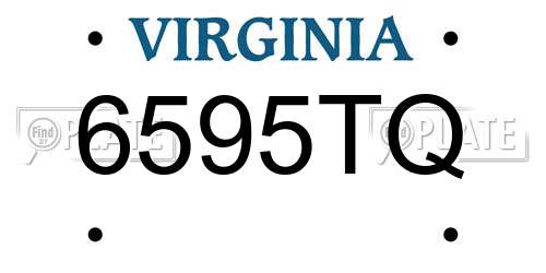 6595TQ Virginia License Plate