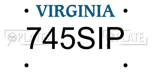 745SIP Virginia License Plate