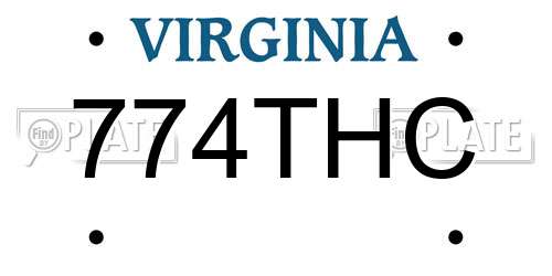 774THC Virginia License Plate
