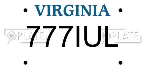 777IUL Virginia License Plate