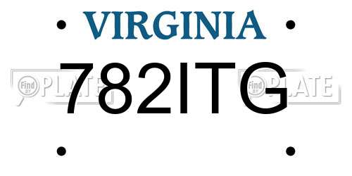 782ITG Virginia License Plate