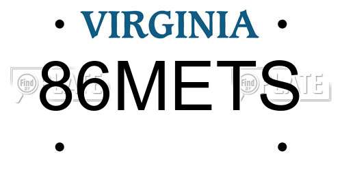 86METS Virginia License Plate