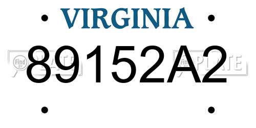 89152A2 Virginia License Plate