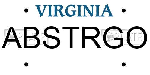 ABSTRGO Virginia License Plate