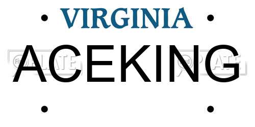 ACEKING Virginia License Plate
