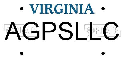 AGPSLLC Virginia License Plate