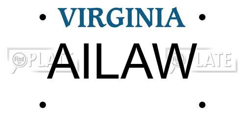 AILAW Virginia License Plate