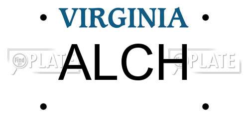 ALCH Virginia License Plate