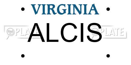 ALCIS Virginia License Plate