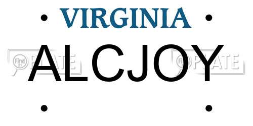 ALCJOY Virginia License Plate