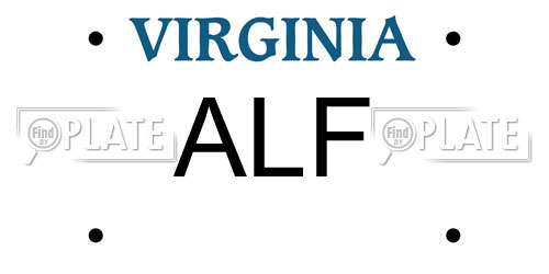 ALF Virginia License Plate