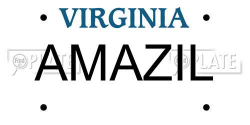AMAZIL Virginia License Plate