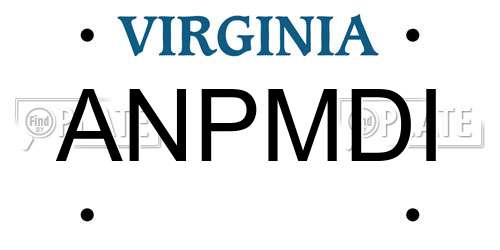 ANPMDI Virginia License Plate
