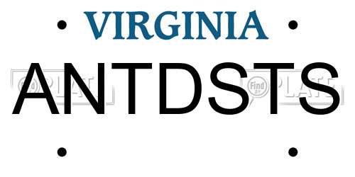 ANTDSTS Virginia License Plate