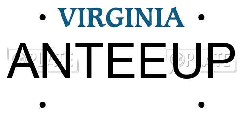 ANTEEUP Virginia License Plate