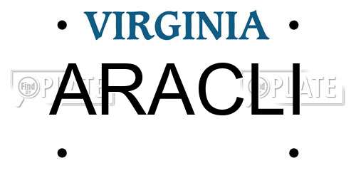ARACLI Virginia License Plate