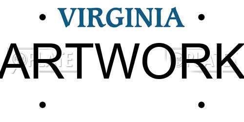 ARTWORK Virginia License Plate