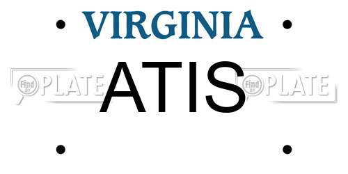 ATIS Virginia License Plate