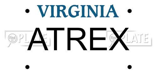 ATREX Virginia License Plate