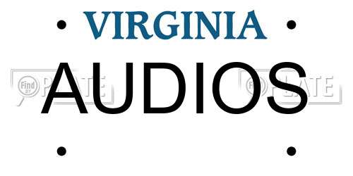 AUDIOS Virginia License Plate