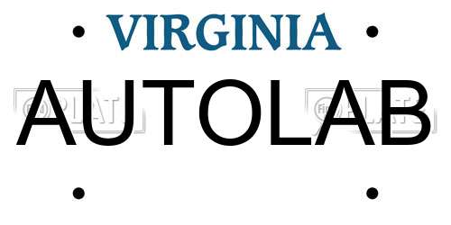 AUTOLAB Virginia License Plate