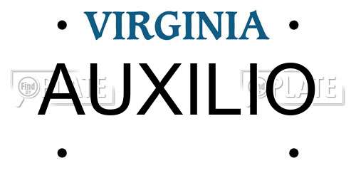 AUXILIO Virginia License Plate