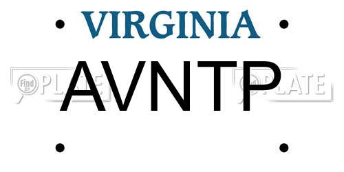 AVNTP Virginia License Plate