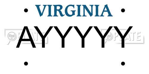 AYYYYY Virginia License Plate