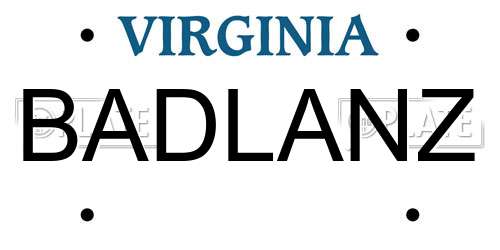BADLANZ Virginia License Plate