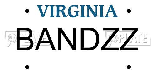 BANDZZ Virginia License Plate