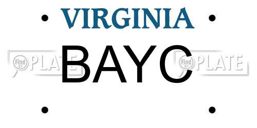BAYC Virginia License Plate