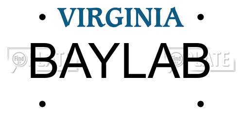 BAYLAB Virginia License Plate