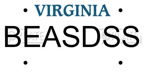 BEASDSS Virginia License Plate