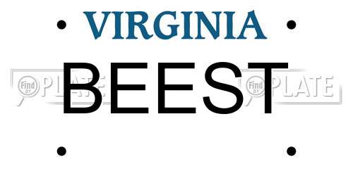 BEEST Virginia License Plate