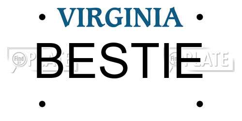 BESTIE Virginia License Plate